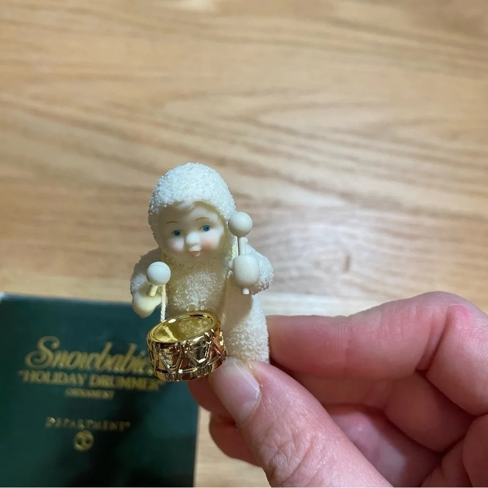 Department 56 Snowbabies Holiday Drummer Ornament Christmas Ceramic Porcelain